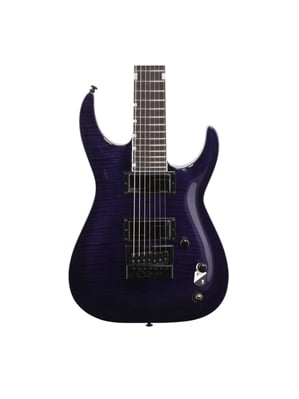ESP LTD Brian Head Welch SH7 Evertune Electric Guitar with Case See Thru Purple Body View